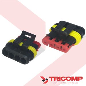 Conector 4 vias Fêmea Superseal