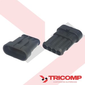 Conector 4 vias Macho Superseal