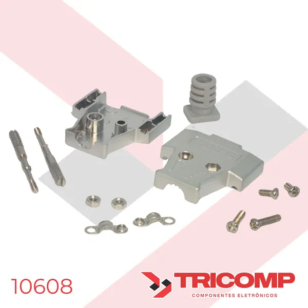 Capa DB15 Metálica KIT Longo DS1047-15M2L-N90 Redes