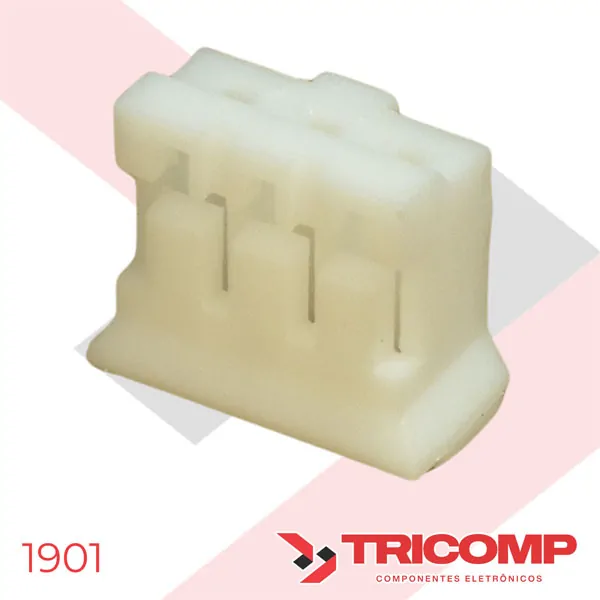 Conector 03 Vias Excon 200103HA001 Fêmea