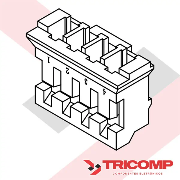 Conector Excon 2001 Fêmea Desenho