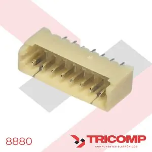 Conector 08 Vias EXCON 125108WV101 Macho 180°
