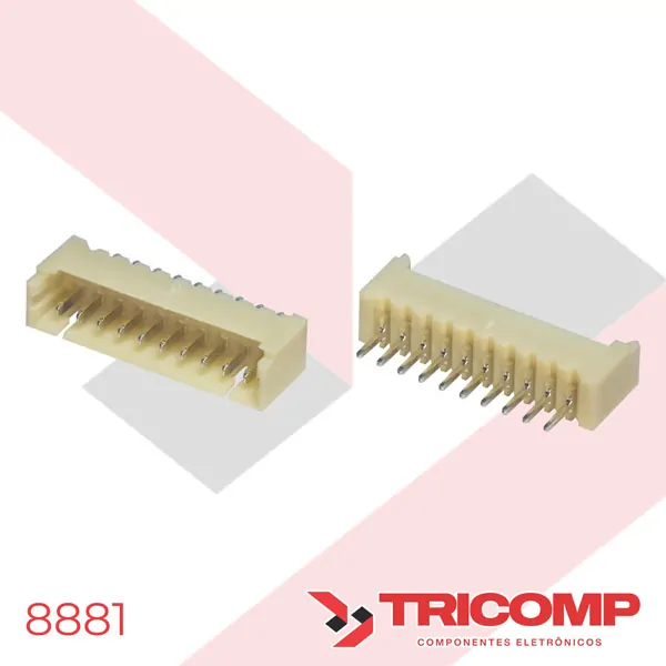 Conector 10 Vias EXCON 125110WV101 Macho 180°
