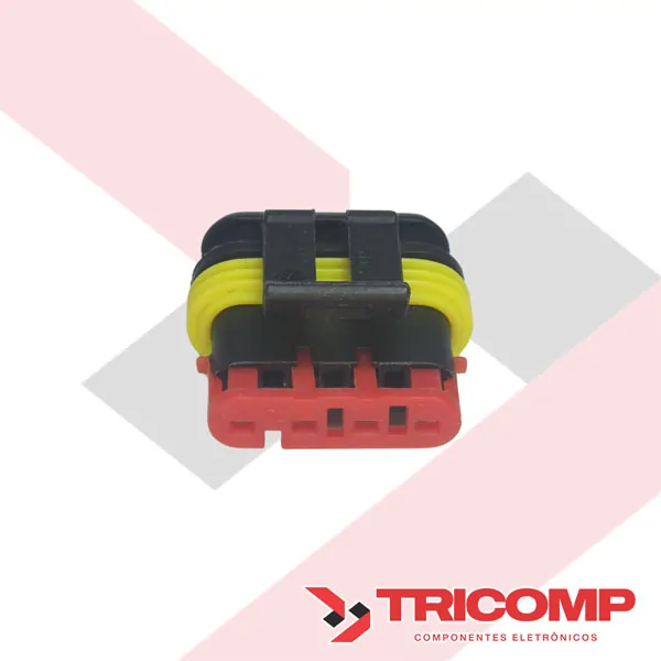 Conector 4 vias Fêmea Superseal