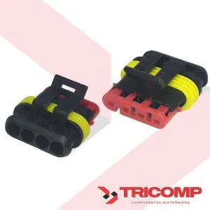 Conector 4 vias Fêmea Superseal