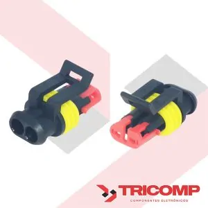 Conector 2 vias Fêmea Superseal