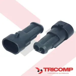 Conector 2 vias Macho Superseal