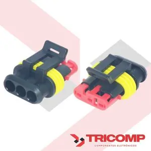 Conector 3 vias Macho Superseal