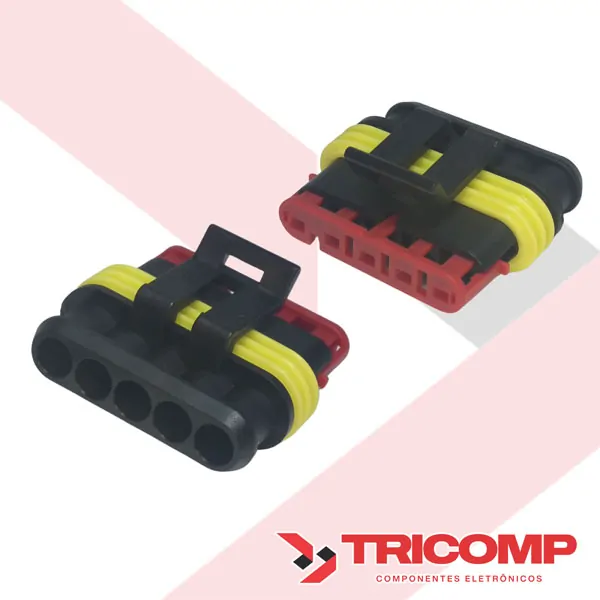 Conector 5 vias Fêmea Superseal