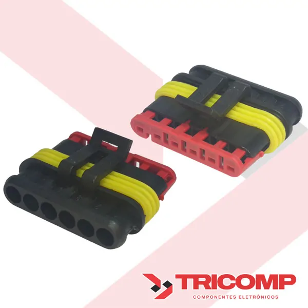 Conector 6 vias Fêmea Superseal