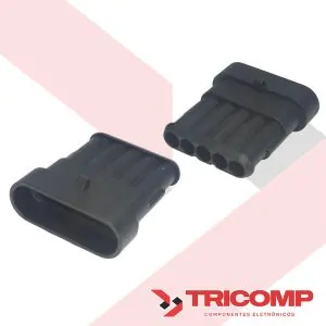 Conector 5 vias Macho Superseal