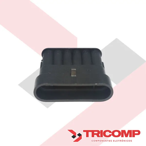 Conector 6 vias Macho Superseal